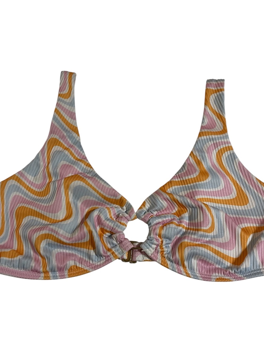 HOLLISTER 70s VIBE BIKINI TOP SZ MED
